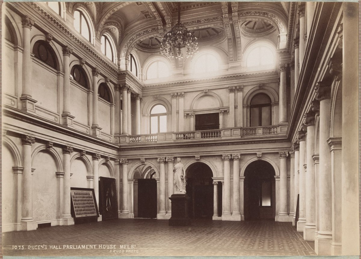 Queen's Hall Parliament House Melb[ourne], East Melbourne (1892–1900)