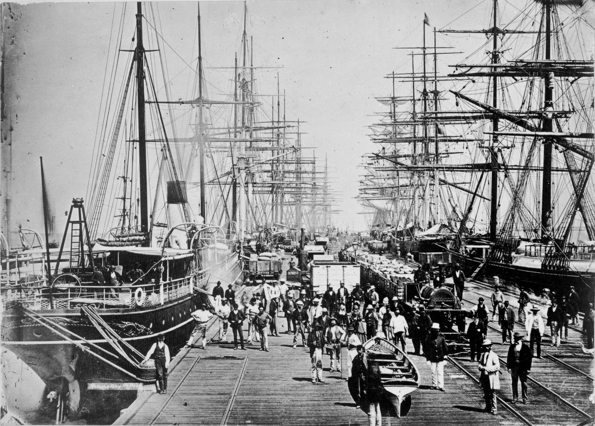 Railway Pier, Port Melbourne (c. 1860)