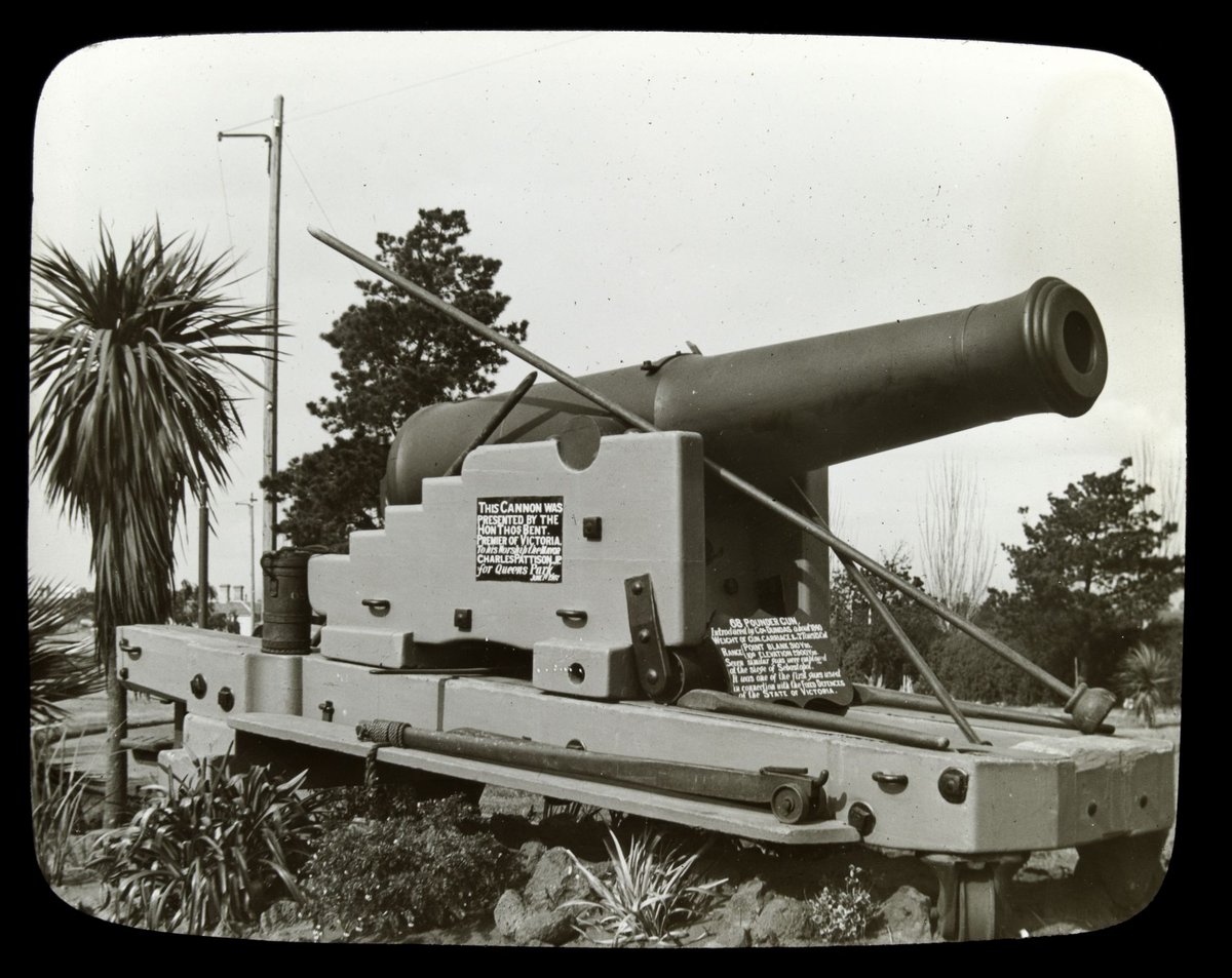 Sixty-eight pound gun in Queen's Park, Moonee Ponds (1906–14)