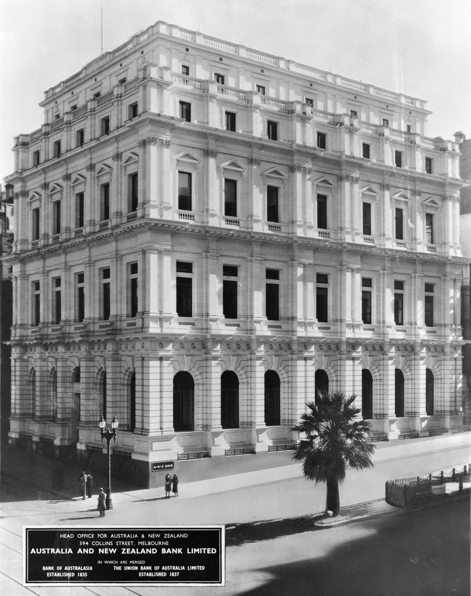Australian and New Zealand Bank Limited Head Office, 394 Collins Street, Melbourne, Melbourne City (c. 1953)