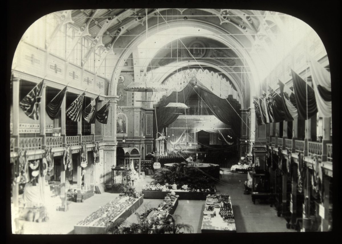 Interior of Exhibition Building. Melb [i.e. Melbourne], Carlton (1894)