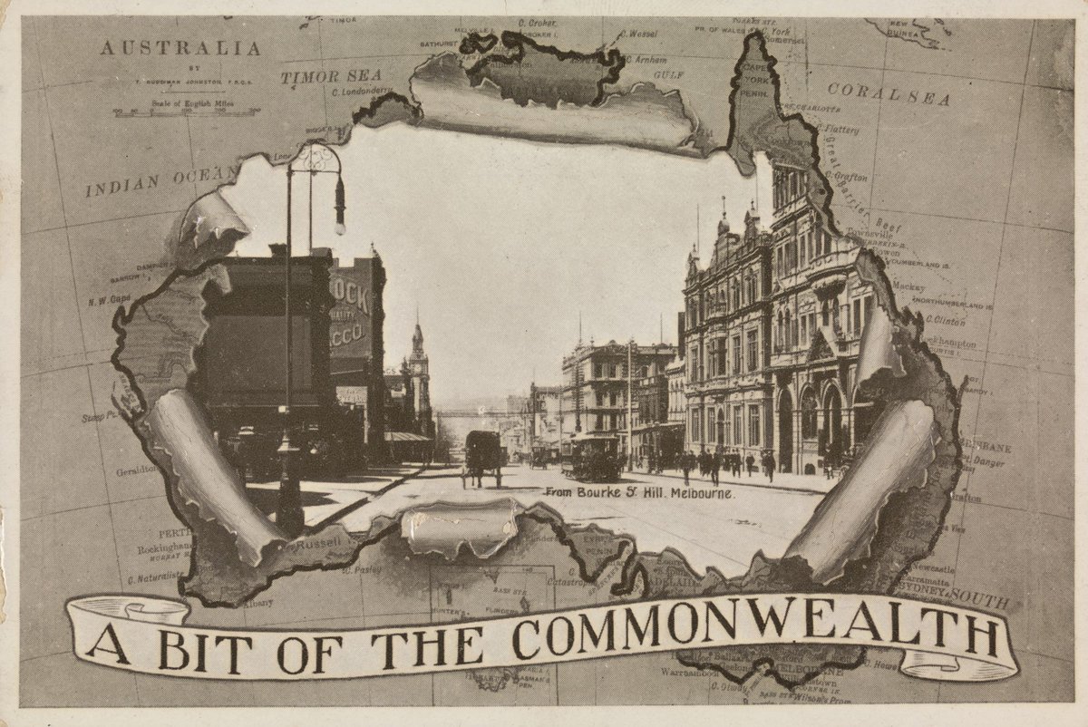 A BIT OF THE COMMONWEALTH, from Bourke St. Hill, Melbourne, Melbourne City (c. 1910)