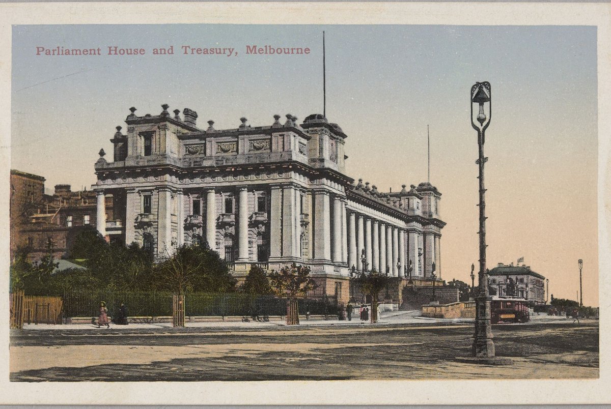Parliament House and Treasury, Melbourne, East Melbourne (1907?)