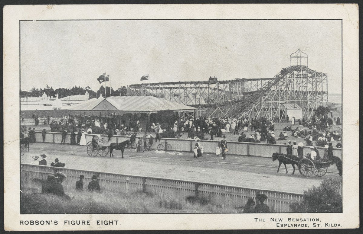 ROBSON'S FIGURE EIGHT. The New Sensation, Esplanade, St. Kilda, St Kilda (c. 1908)
