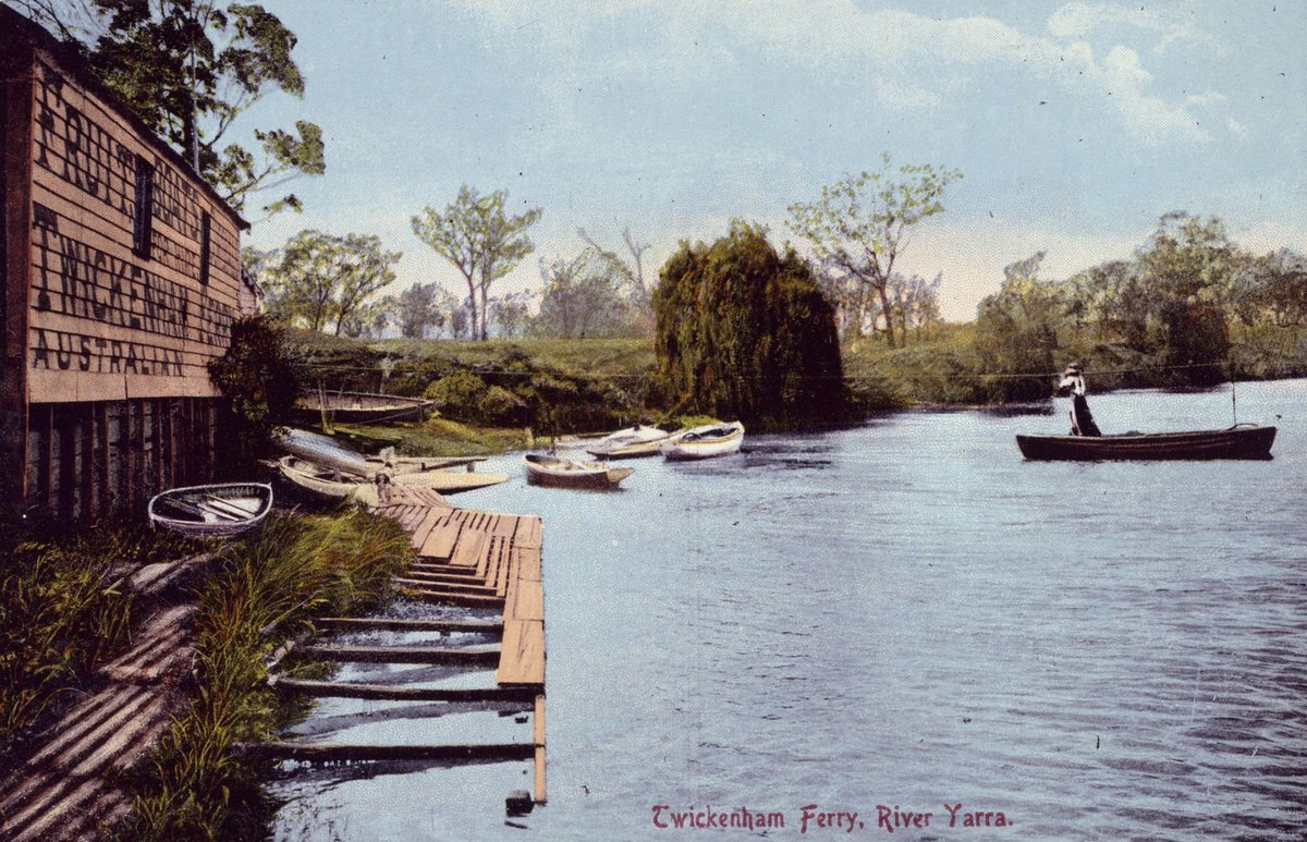 Twickenham Ferry, River Yarra, Toorak (c. 1907)