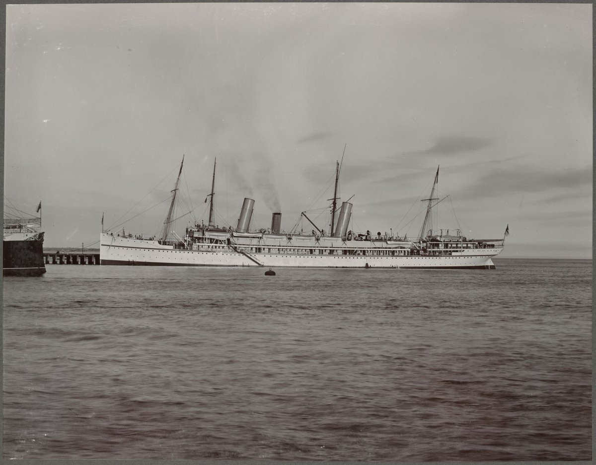 The Royal Yacht Ophir lying at Port Melbourne Pier (1901)