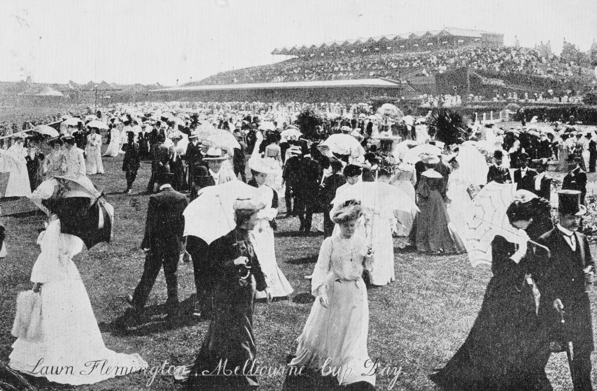Lawn Flemington. Melbourne Cup Day (c. 1907)