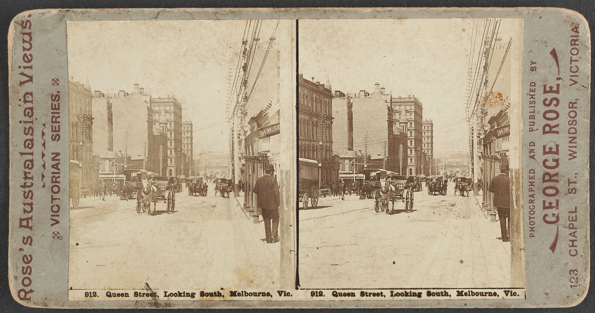 Queen Street, Looking South, Melbourne, Vic, Melbourne City (1890–1900)