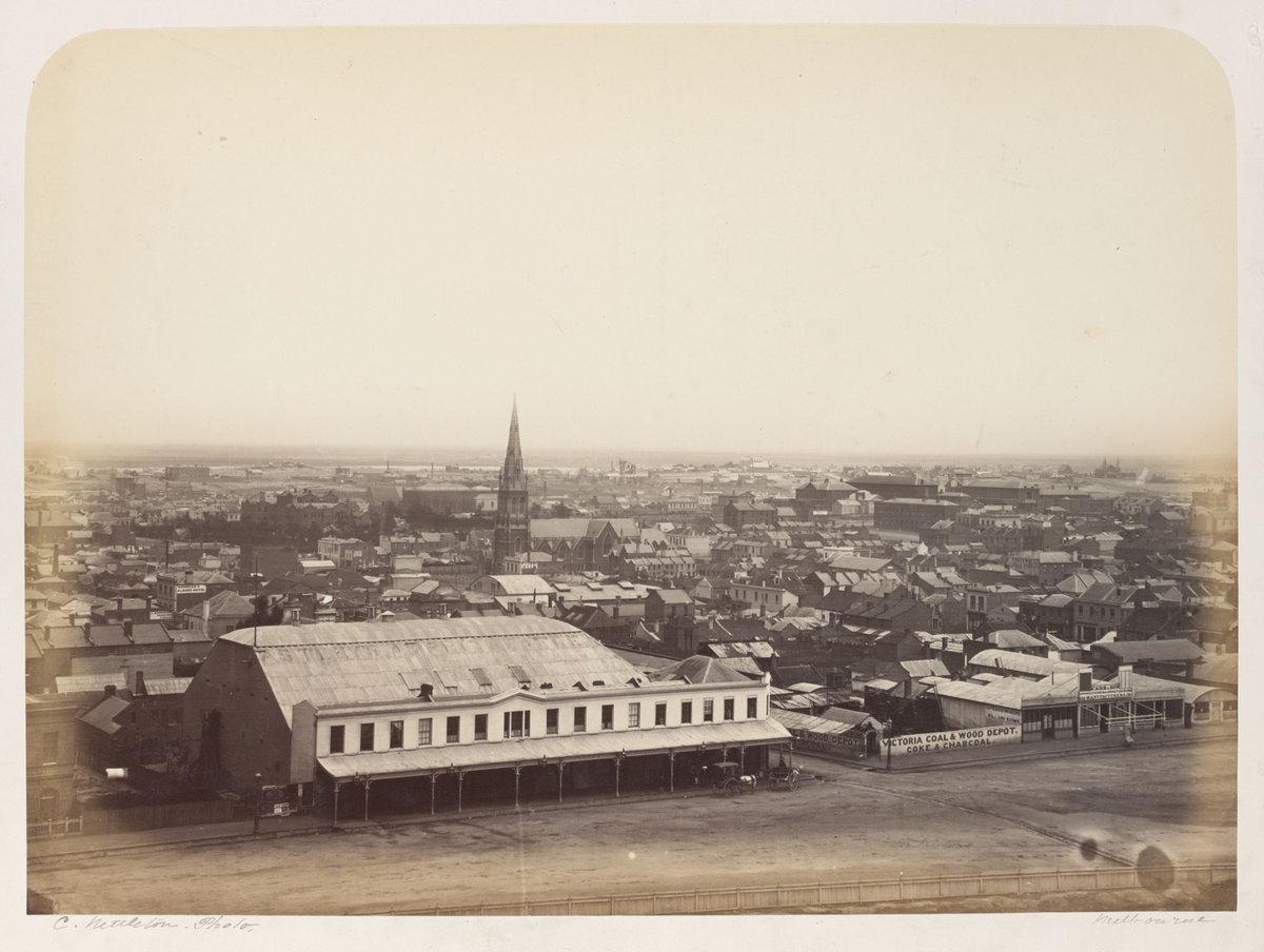 Spring St. Melbourne, Melbourne City (c. 1861)