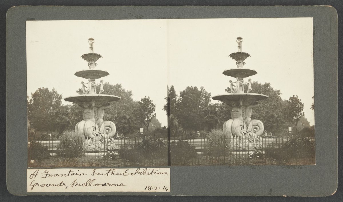 A Fountain in the Exhibition Grounds, Melbourne (1914)