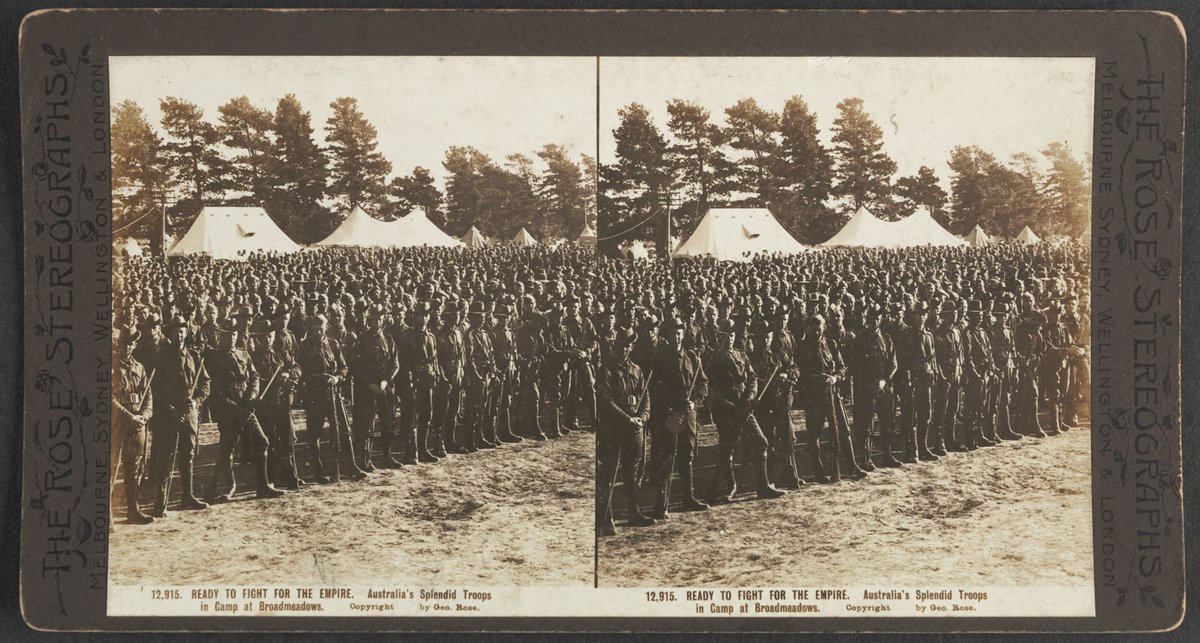 Ready to fight for the Empire. Australia's Splendid Troops in Camp at Broadmeadows (1914–18)