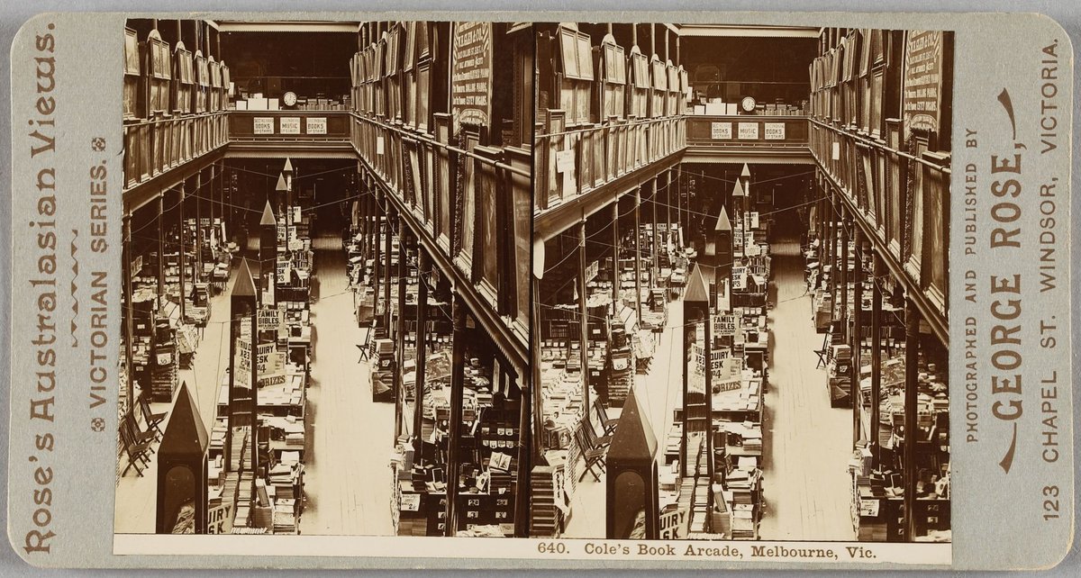 Cole's Book Arcade, Melbourne, Vic.[interior], Melbourne City (1890–1900)