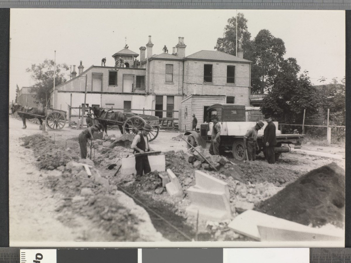 Photograph of Melba's birthplace being demolished in Burnley Street, Richmond, Melbourne, (1933)