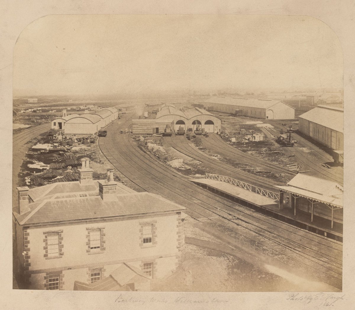Railway works Williamstown (c. 1861)