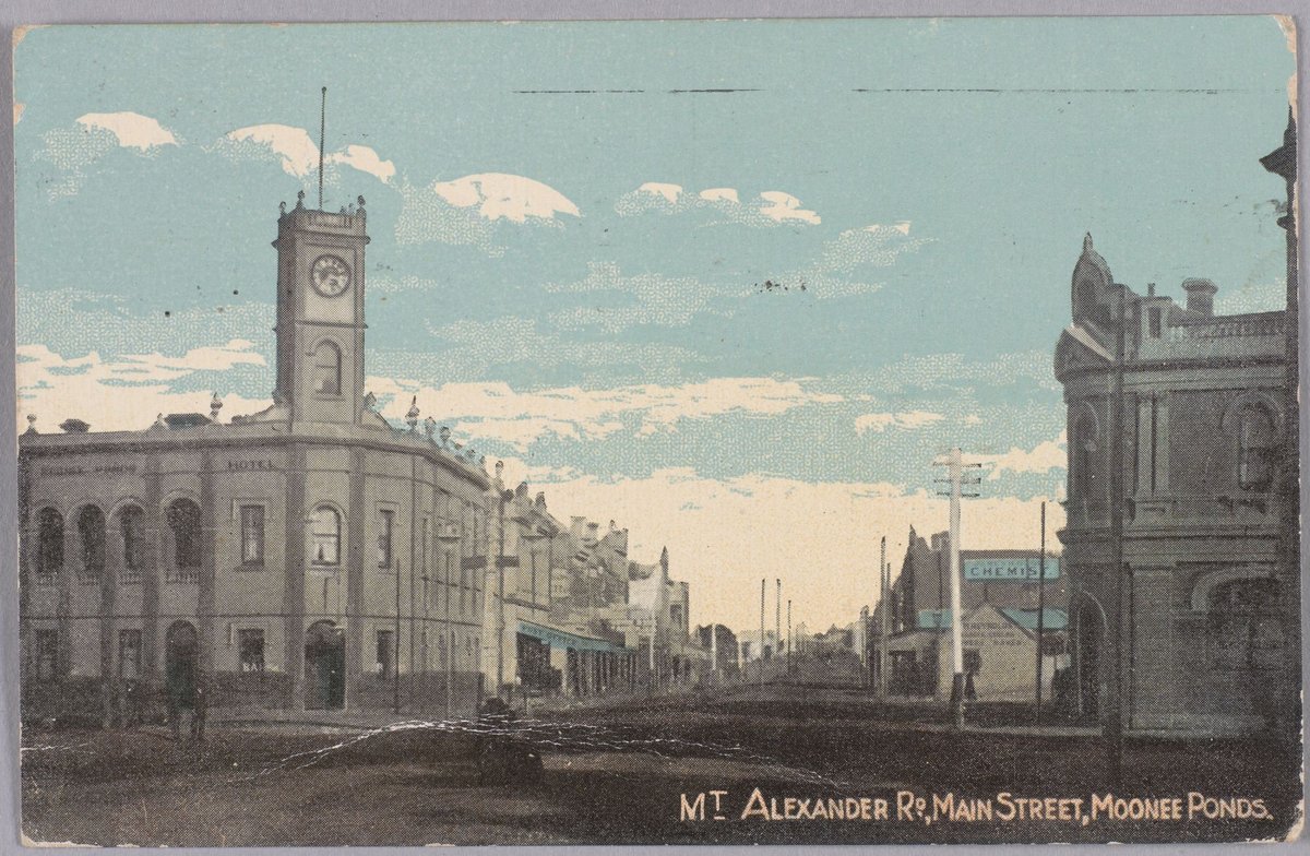 Mt. Alexander Rd. Main Street, Moonee Ponds (1905?)