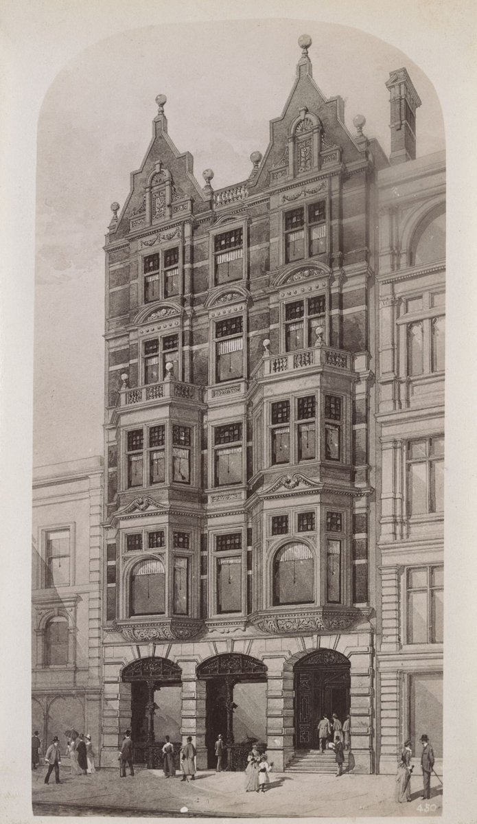New Athenaeum Club Collins St. [an architect's elevation], Melbourne City (1886–87)