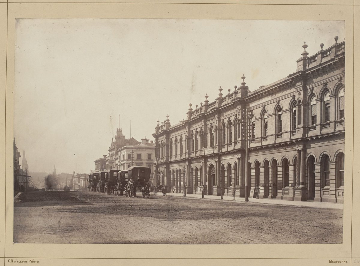 Western Market Collins Street front 1879, Melbourne City