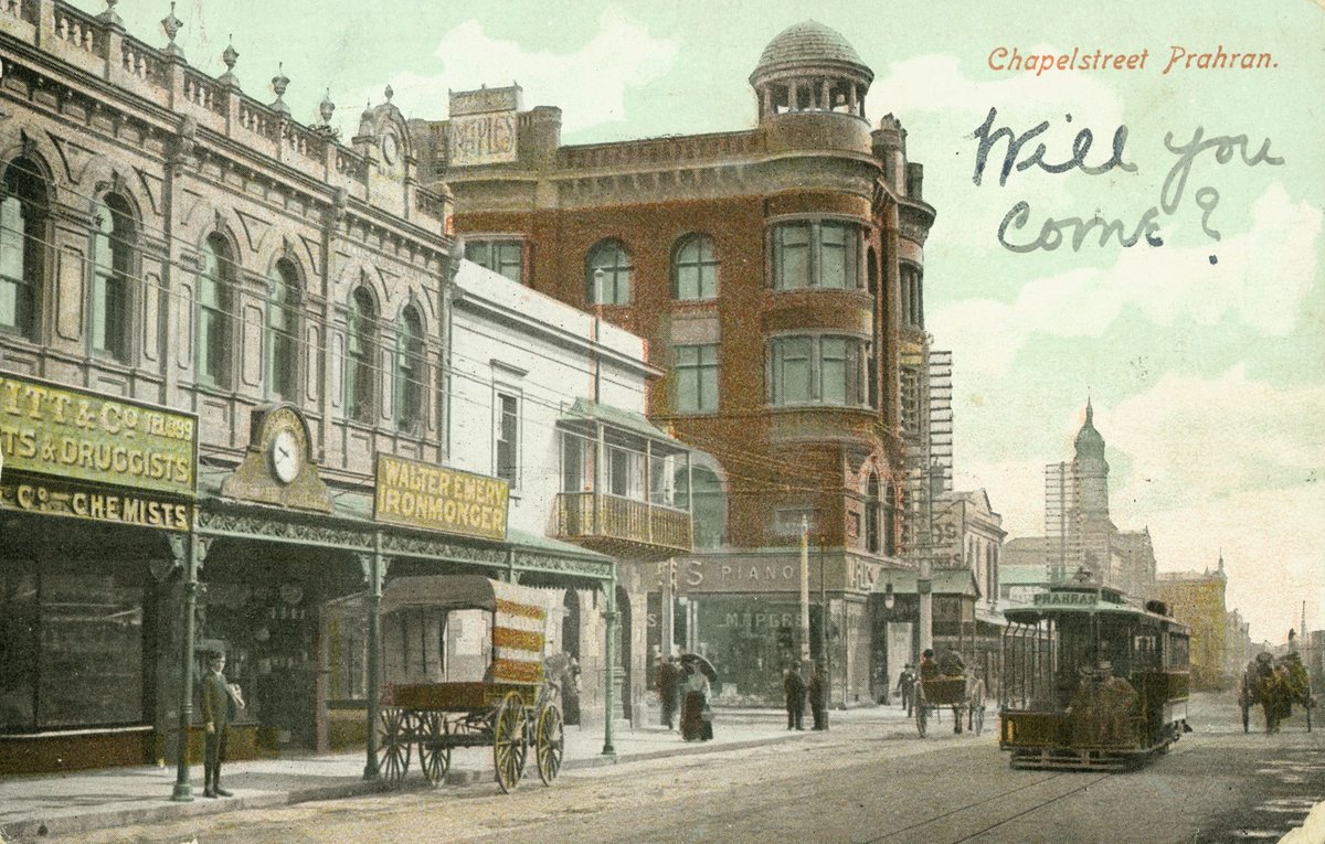 Chapelstreet [Chapel Street] Prahran (c. 1909)