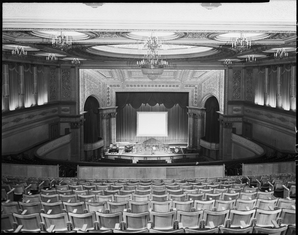 Stage seen from back of dress circle, Regent Theatre, Melbourne (1947)