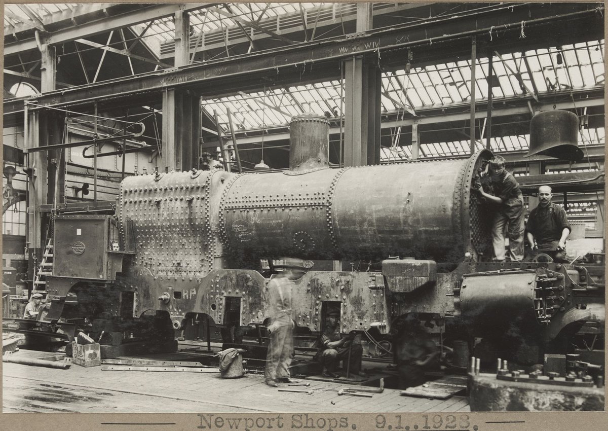 Newport Shops. [Assembling an engine.] (1928)