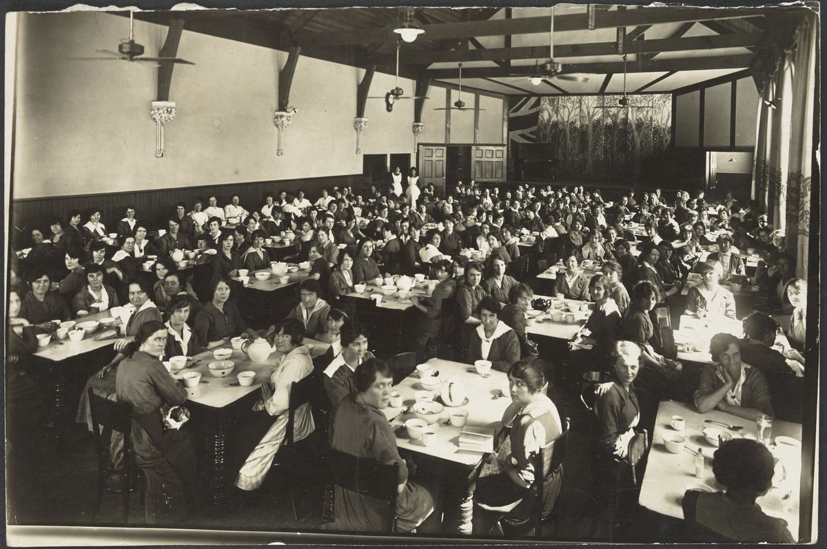 Bryant & May Bell & Cy Pty Ltd, Richmond - Female employees at Lunch (1916–22)