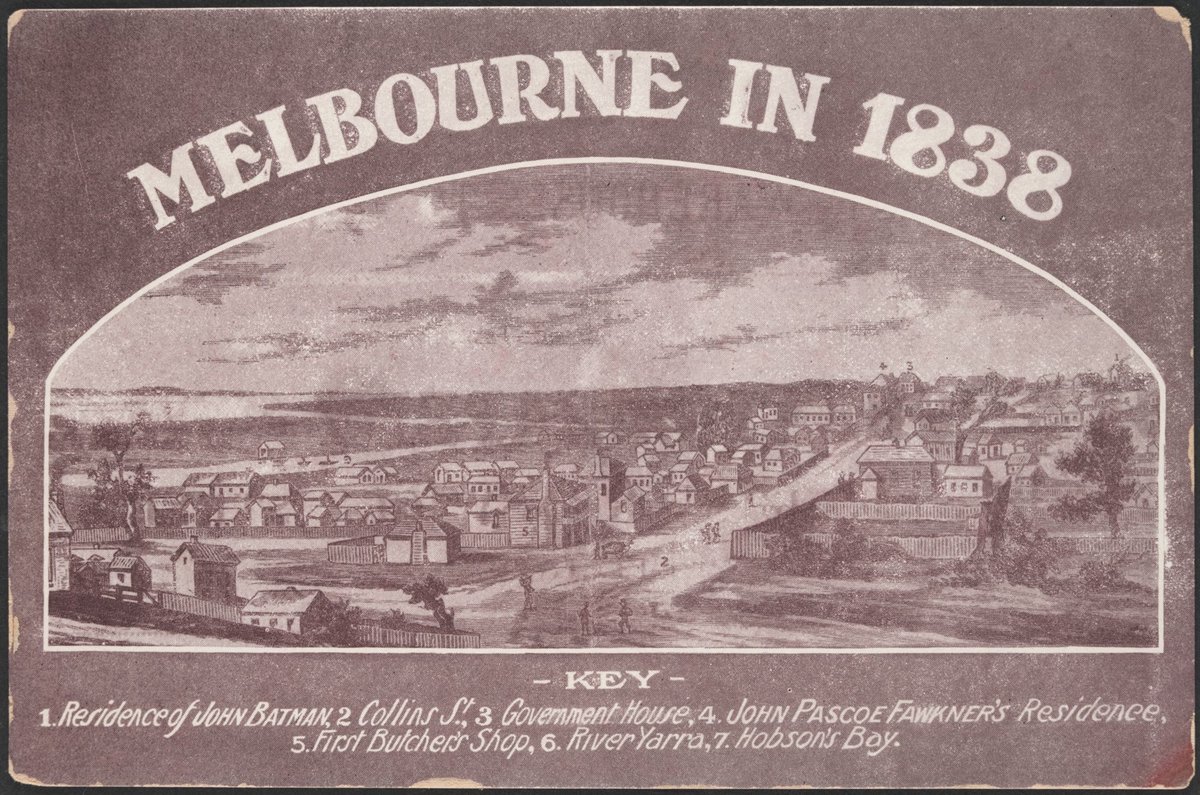 Melbourne in1838, Fawkner (1913?)
