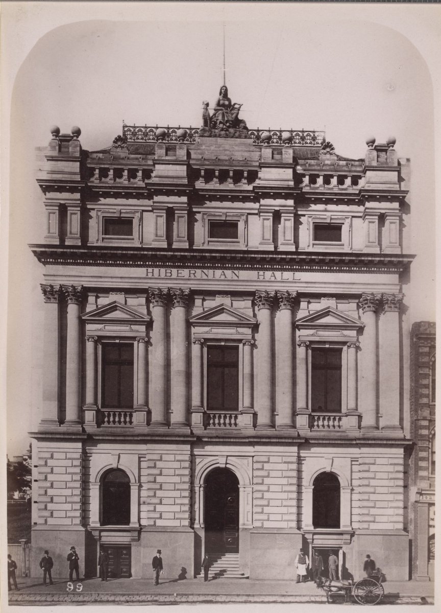 The Hibernian Hall, Swanston St North [now part of RMIT], Melbourne City (1886–87)