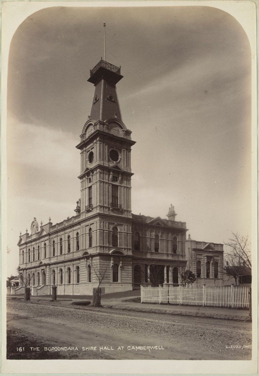 The Boroondara Shire Hall at Camberwell (1889–91)