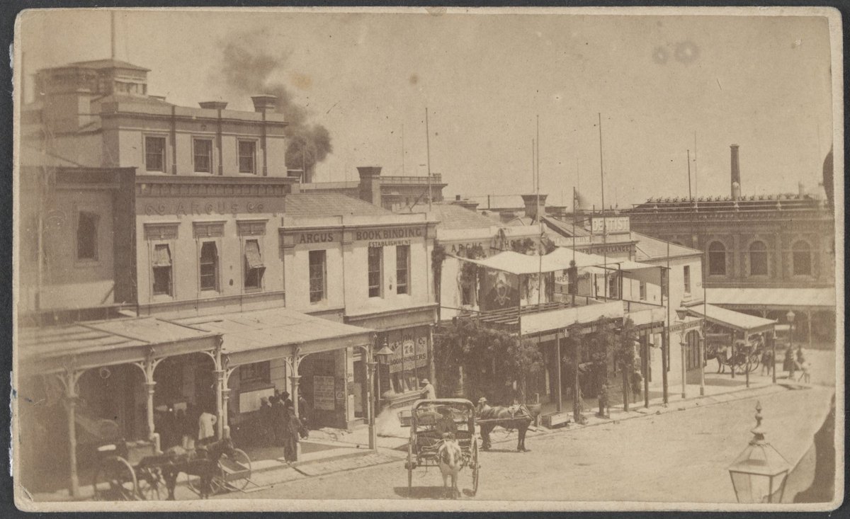 Argus Office, 76 Collins Street East, Melbourne, Melbourne City (1867)