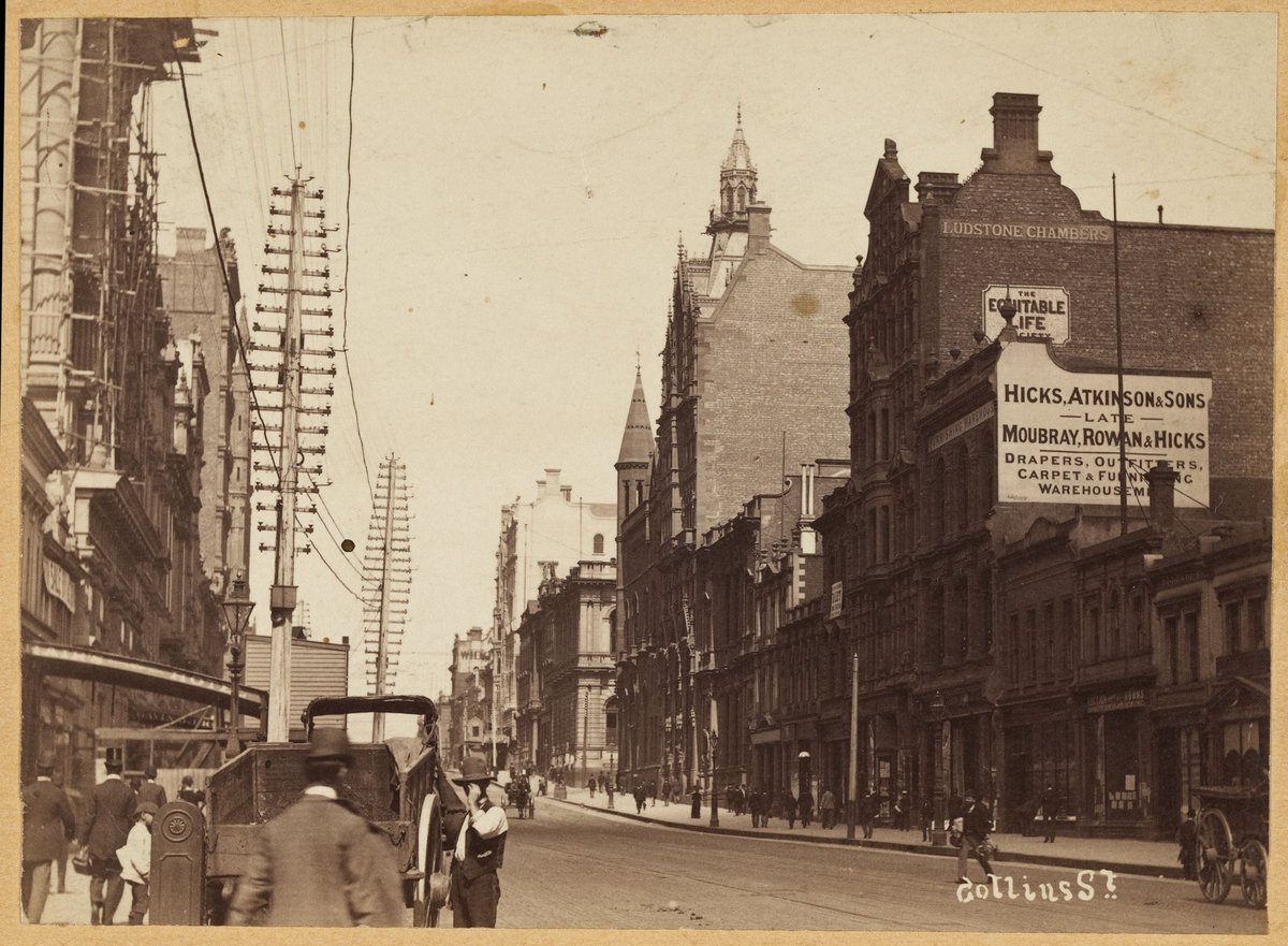 Collins St. [Melbourne], Melbourne City (c. 1890)