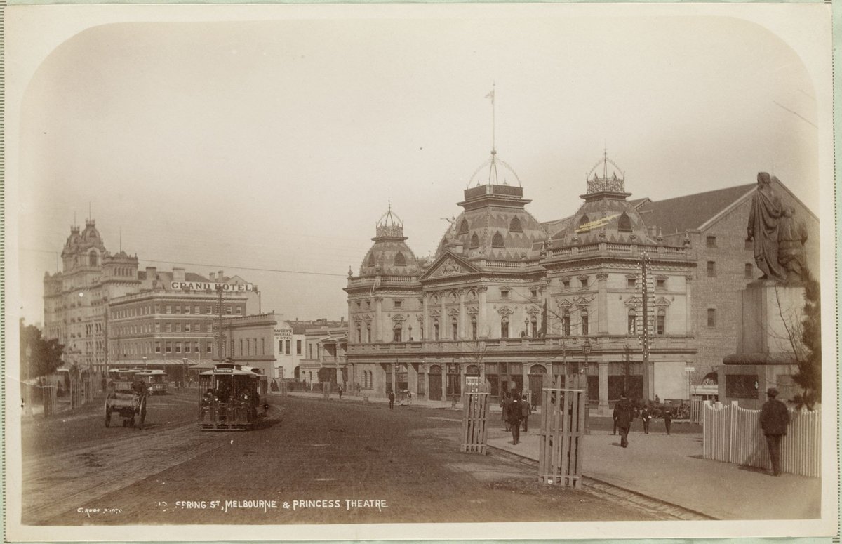 Spring St Melbourne & Princess Theatre, Melbourne City (1892–1900)