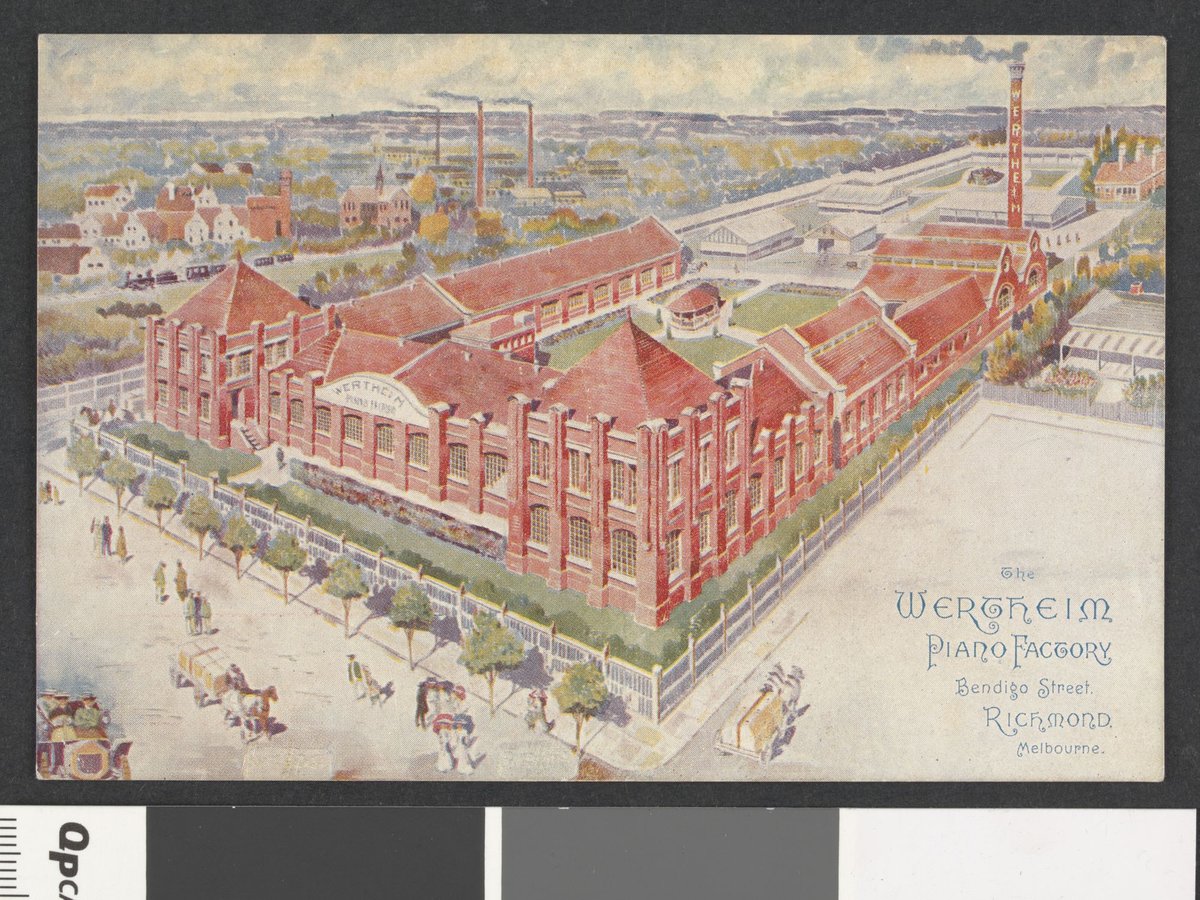 The Wertheim Piano Factory Bendigo Street, Richmond, Melbourne (c. 1906)