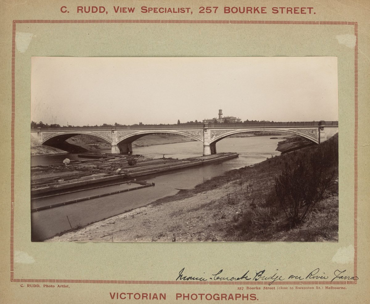 Monier Concrete Bridge on River Yarra, South Yarra (1892–1900)