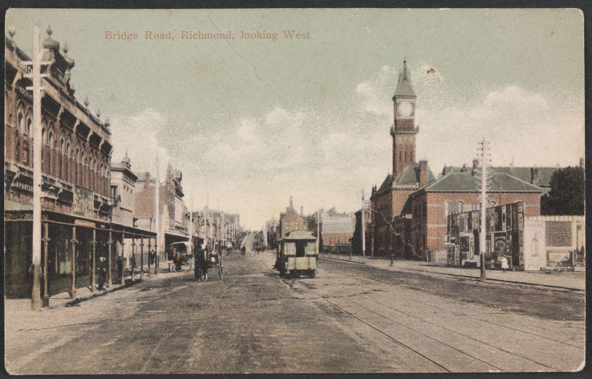 Bridge Road, Richmond, looking West (c. 1908)