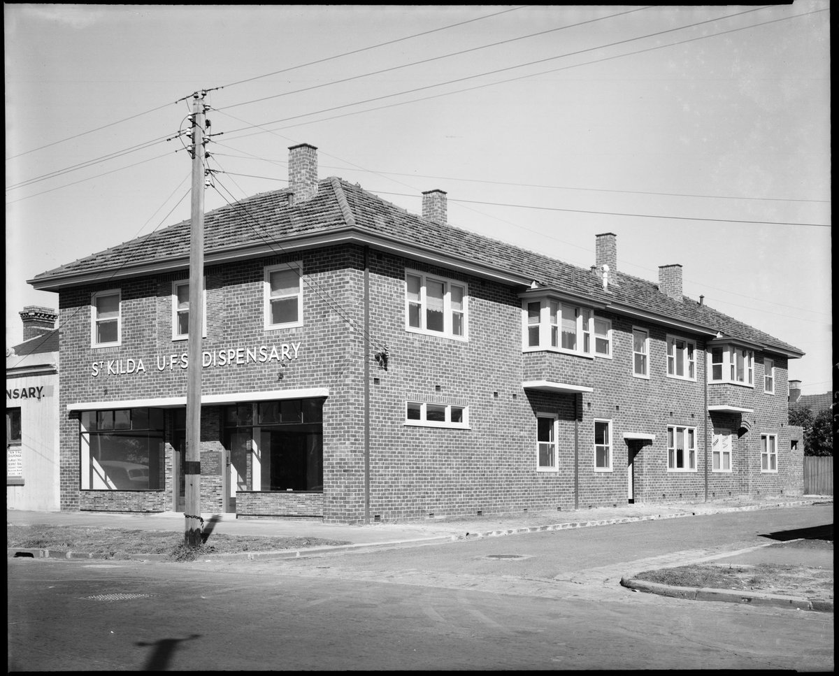 St. Kilda U.F.S (United Friendly Societies) Dispensary, 15 Brighton Road St. Kilda, St Kilda (c. 1940)