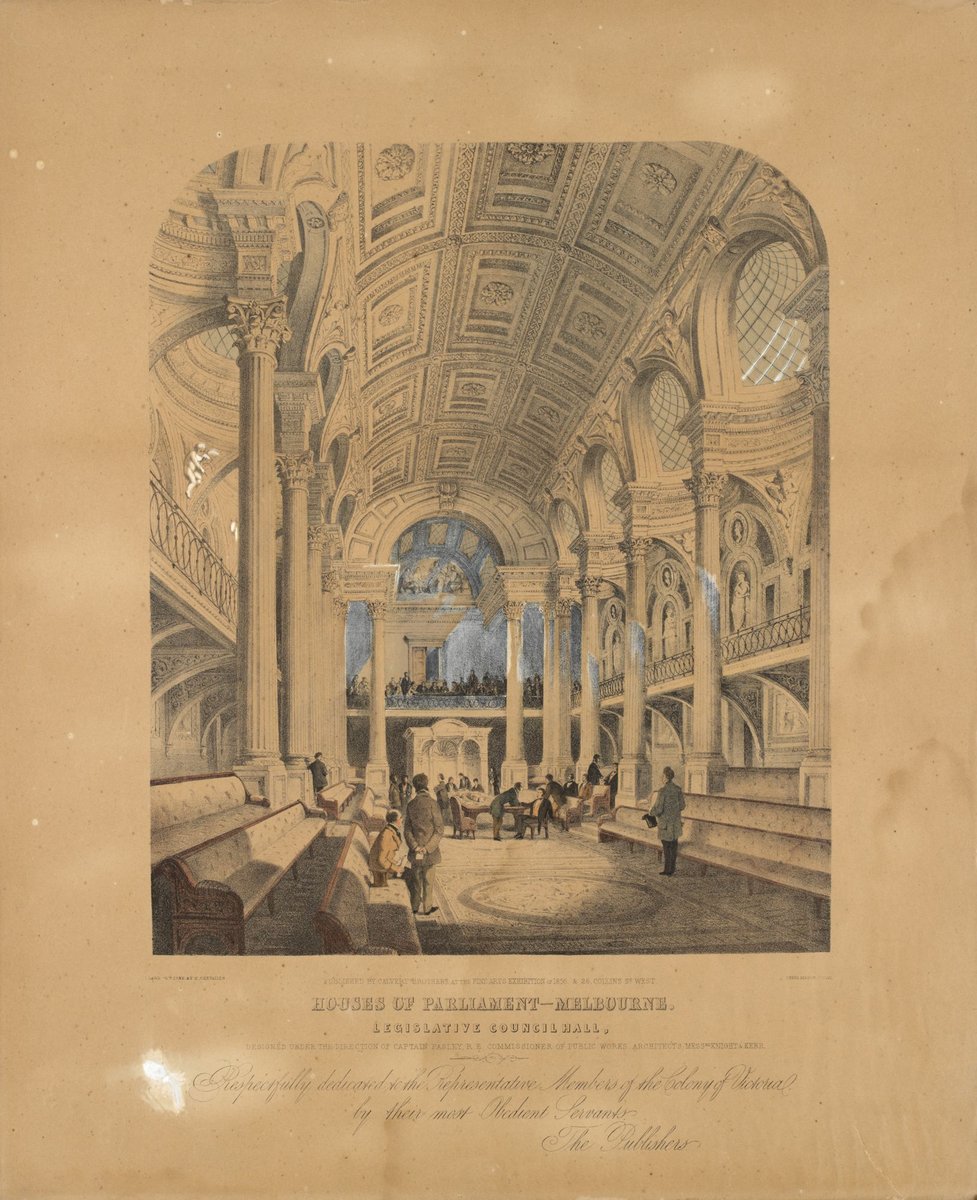 Houses of Parliament, Melbourne - Legislative Council Hall, East Melbourne (1856)