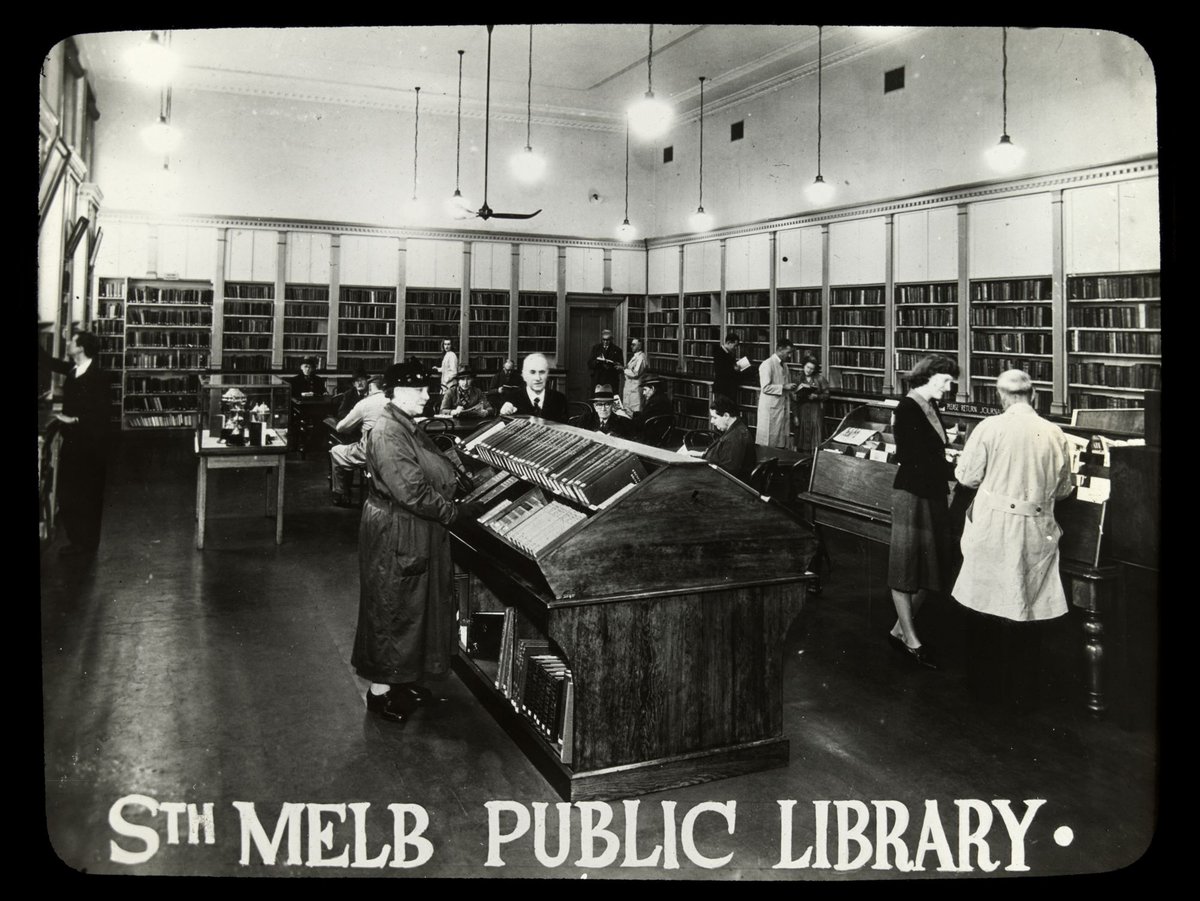 Sth. Melb. [i.e. South Melbourne] Public Library, Melbourne City (c. 1936)