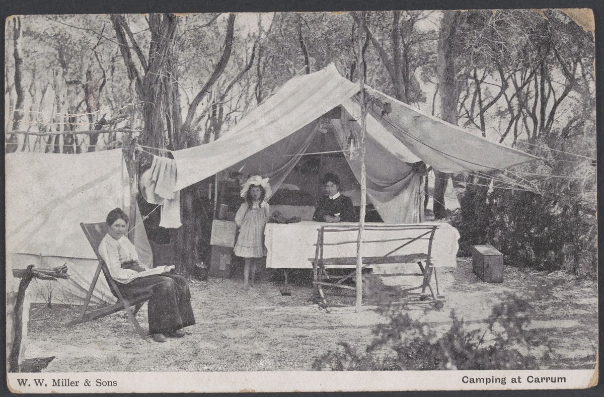 Camping at Carrum (c. 1907)