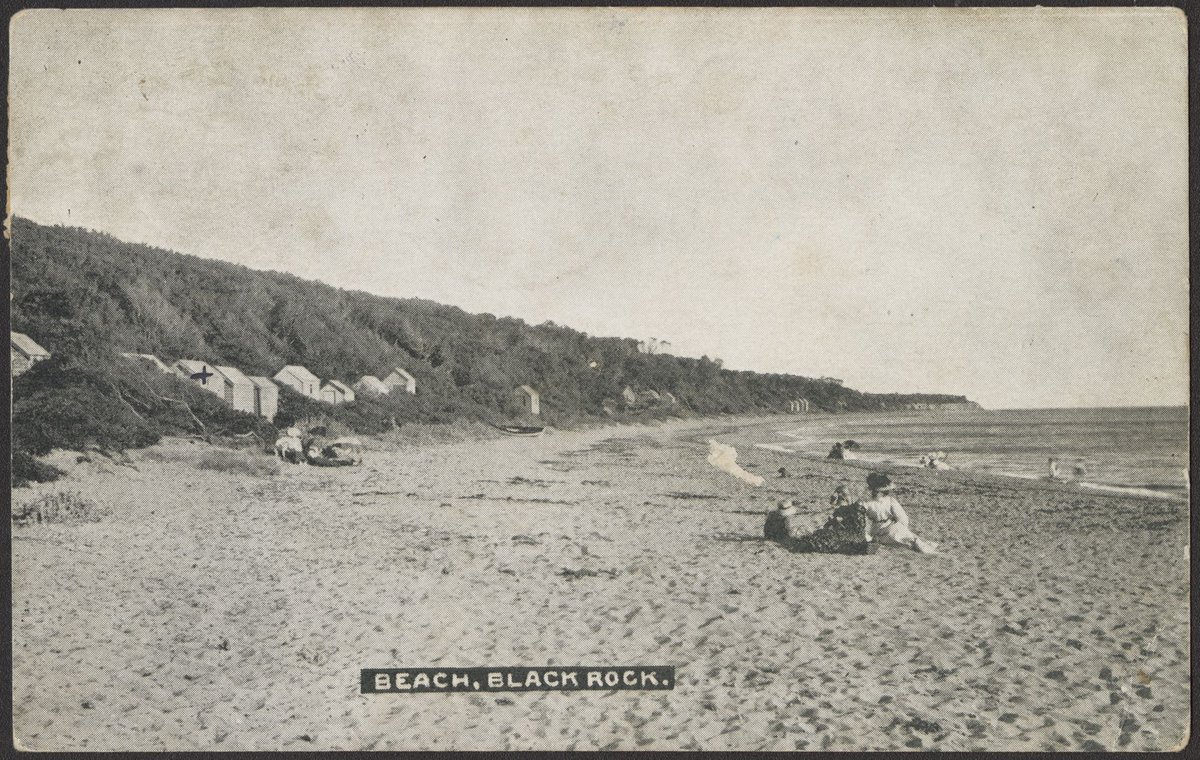 BEACH, BLACK ROCK (c. 1912)