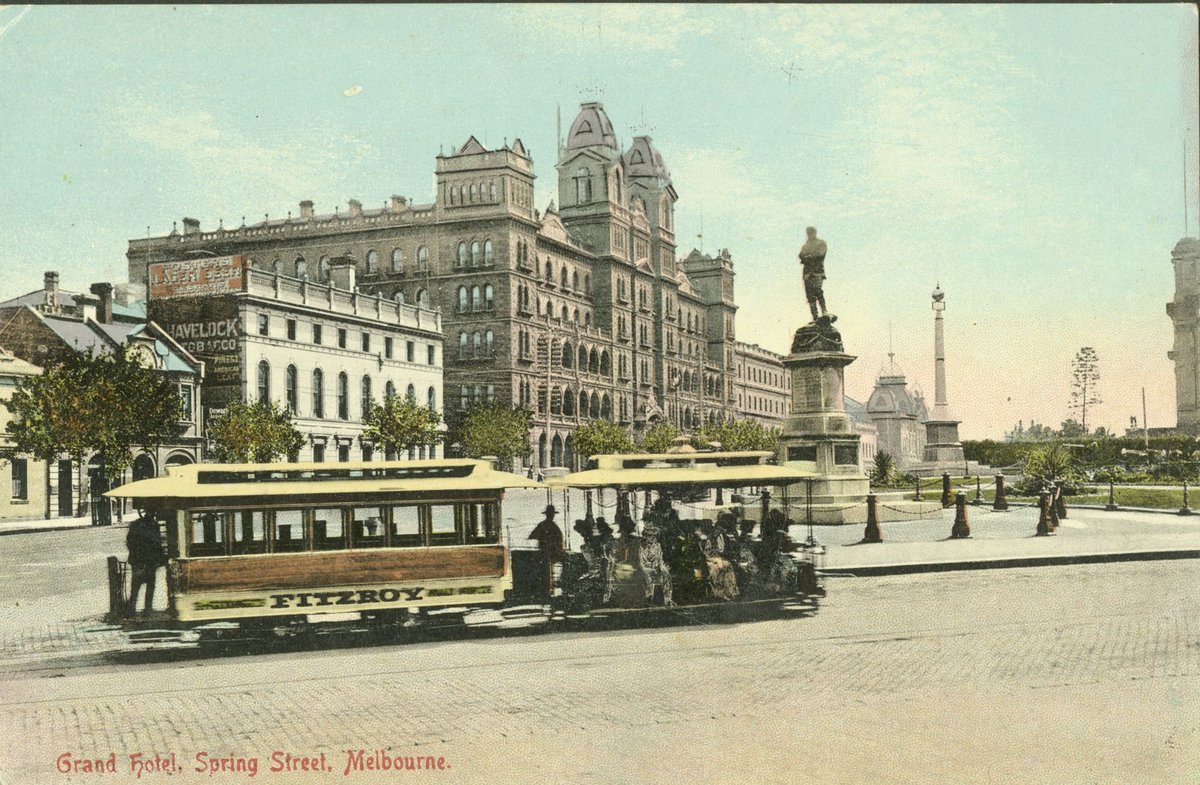 Grand hotel, Spring Street, Melbourne, Melbourne City (1911?)