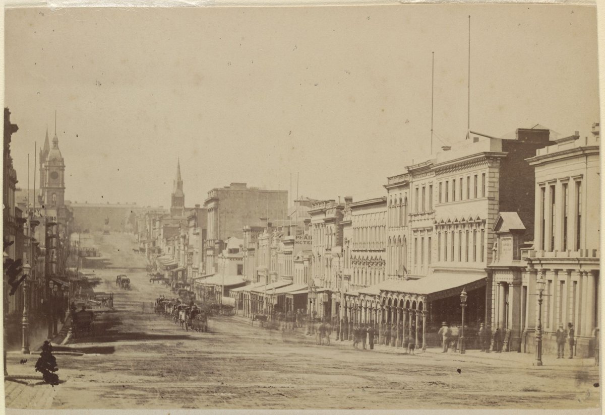 Collins Street, Melbourne, Melbourne City (c. 1873)