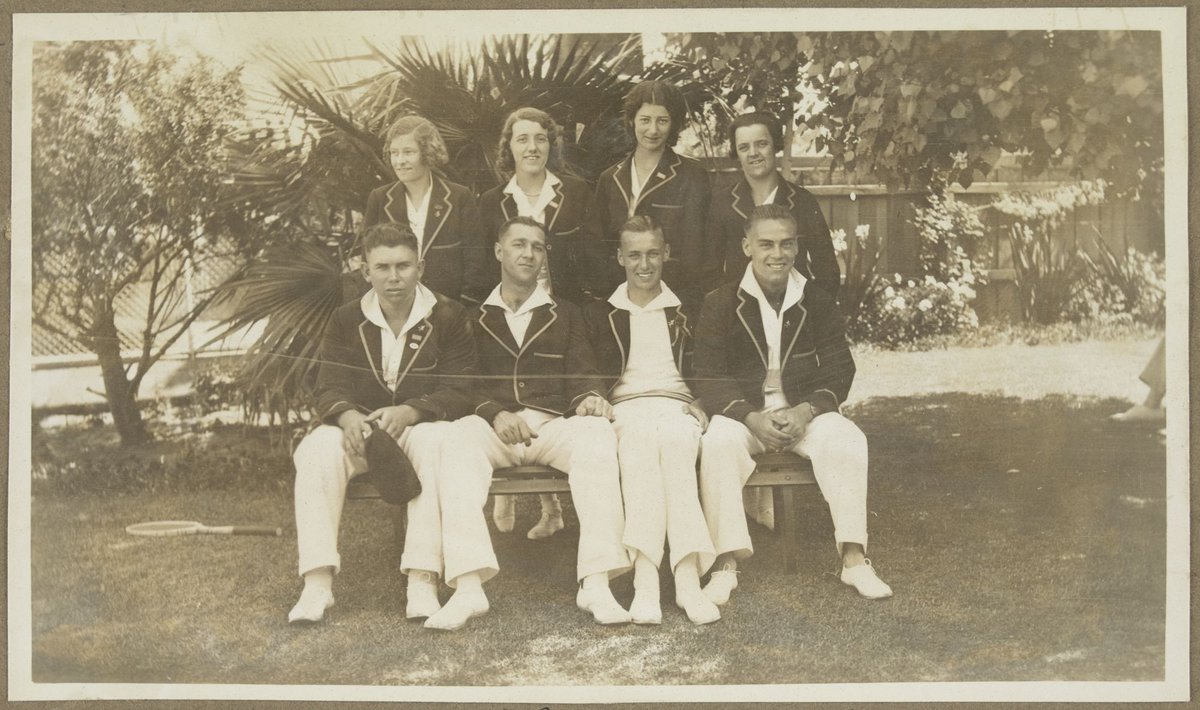 Tennis Tournament held at Richmond [between team from Federal Match Co, Sydney and Brymay team from Melbourne] (1932)