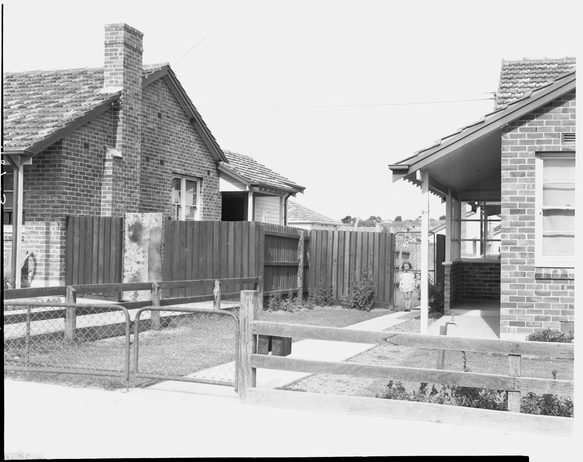 Fences of Housing Commission homes, Coburg, Preston and Heidelberg area (c. 1947)