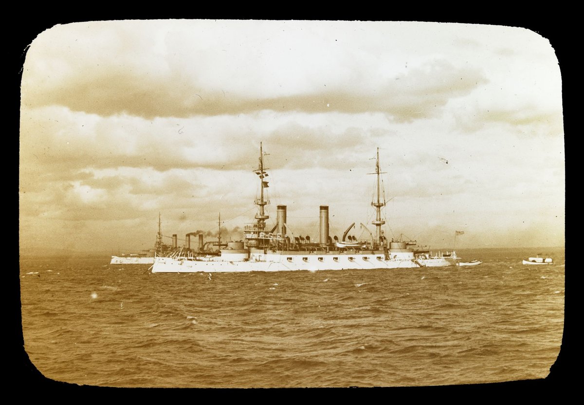 The "Kearsage" of the U.S. Great White Fleet in Port Phillip Bay, 1908