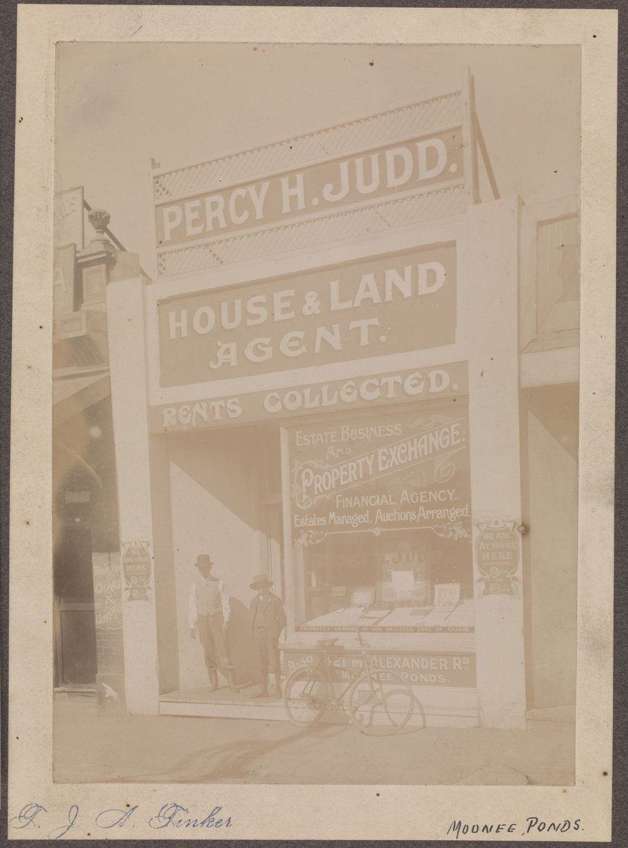 House and Land agent office: Percy H. Judd, The Crescent, Moonee Ponds (1906–07)