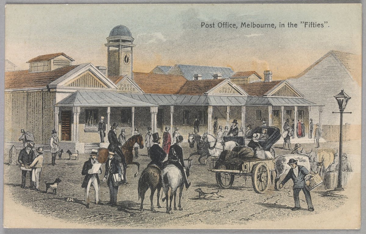 Post Office, Melbourne, in the "Fifties" (1905–10)
