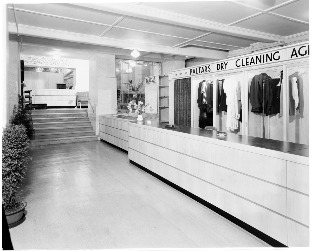 Drycleaner and parcel counters, Clyde House, Collins Street, Melbourne, Melbourne City (c. 1941)