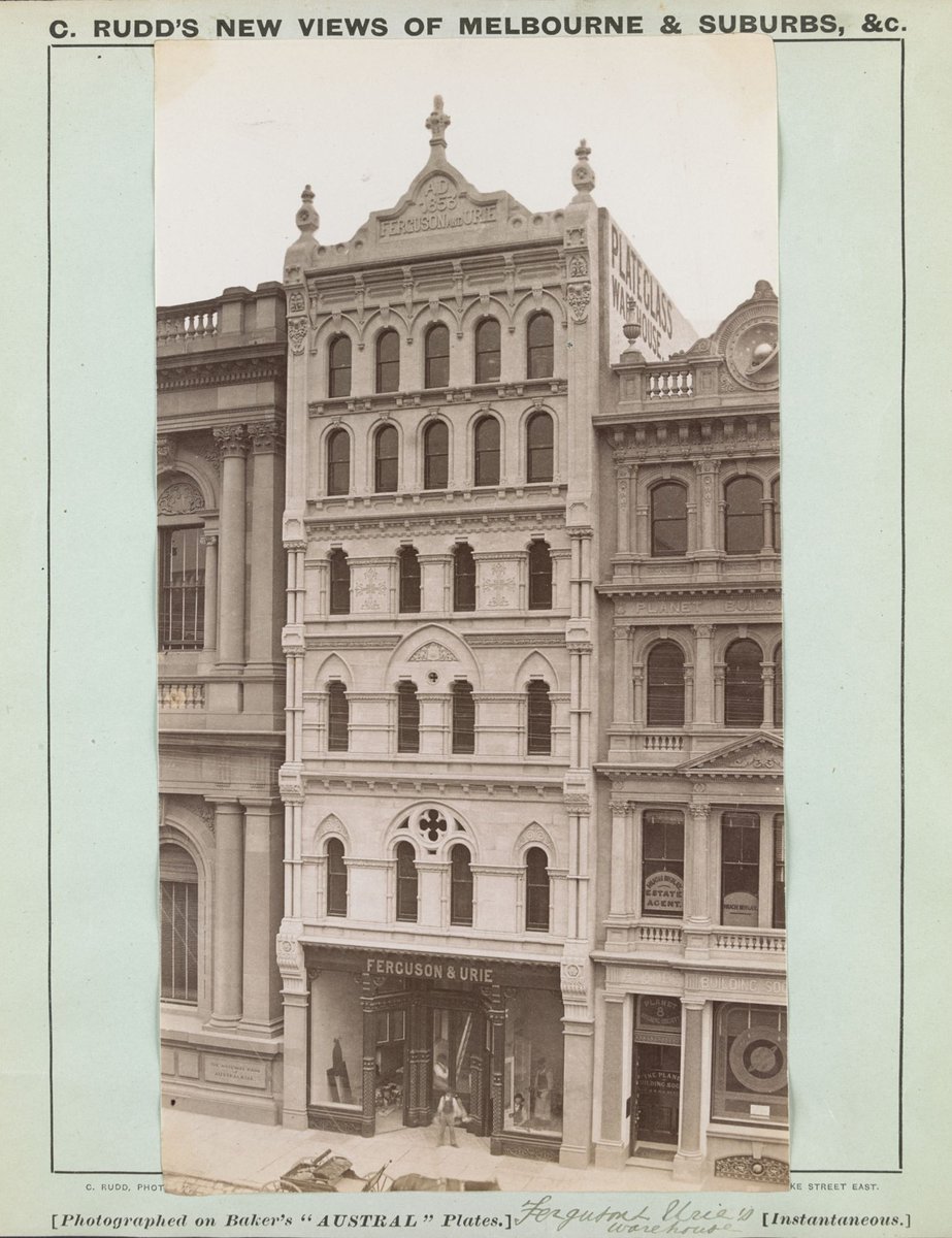 Ferguson & Urie's warehouse [10 Collins Street], Melbourne City (1886–87)