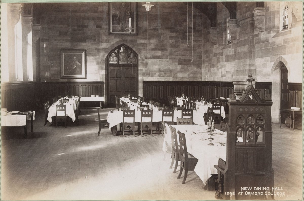 New Dining Hall at Ormond College [University of Melbourne], Parkville (1892–1900)