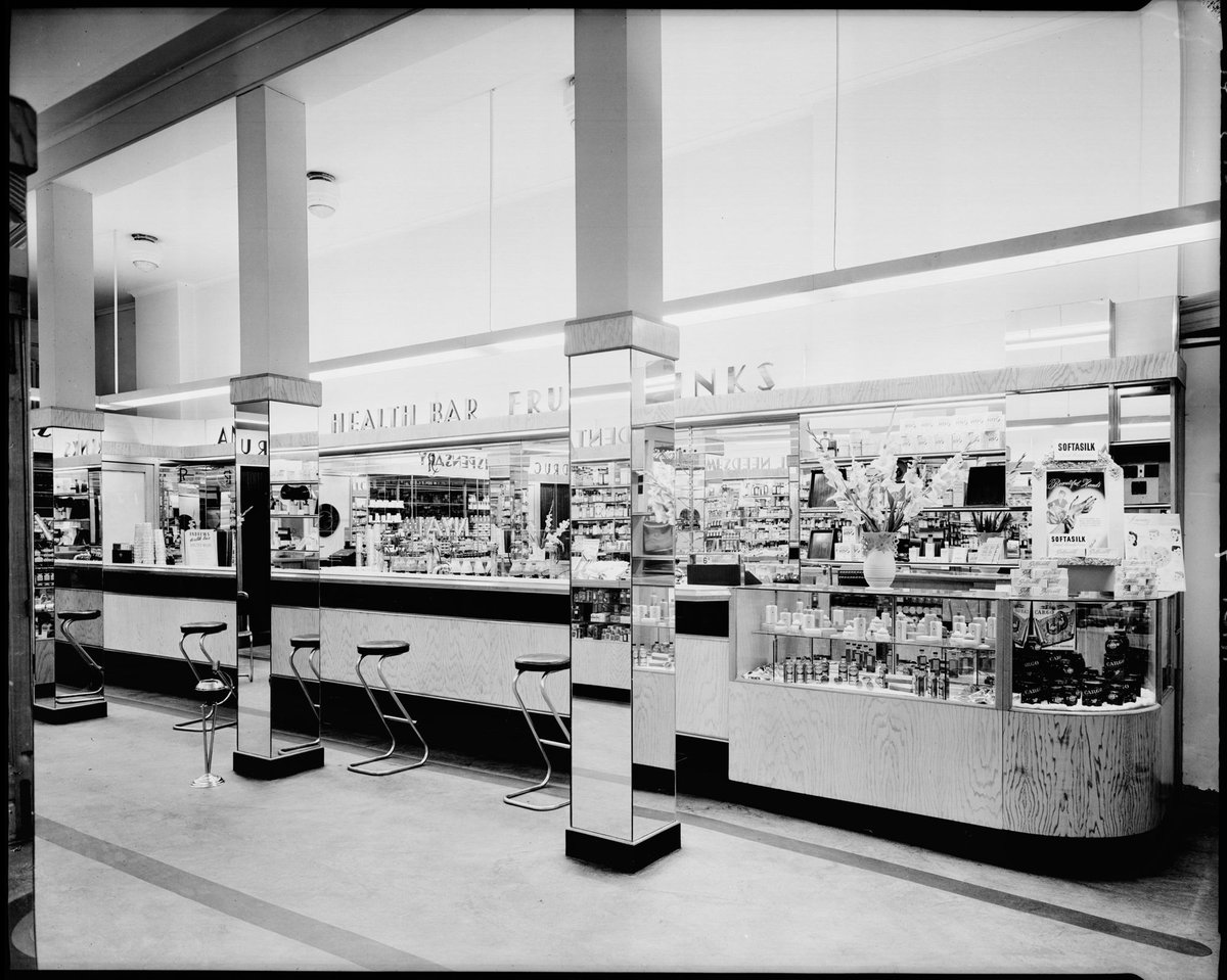 Health needs counter, Andrews Drug Store, 69 Elizabeth St. Melbourne, Melbourne City (1947)